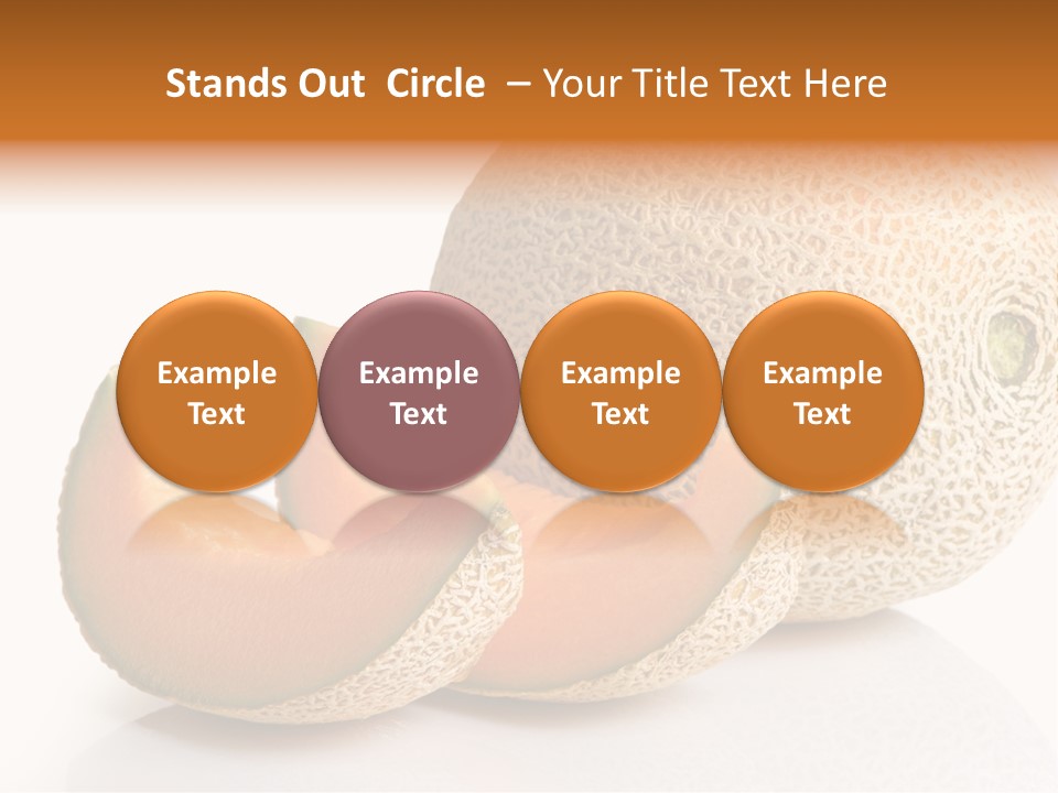 Natural Fruit White Background PowerPoint Template