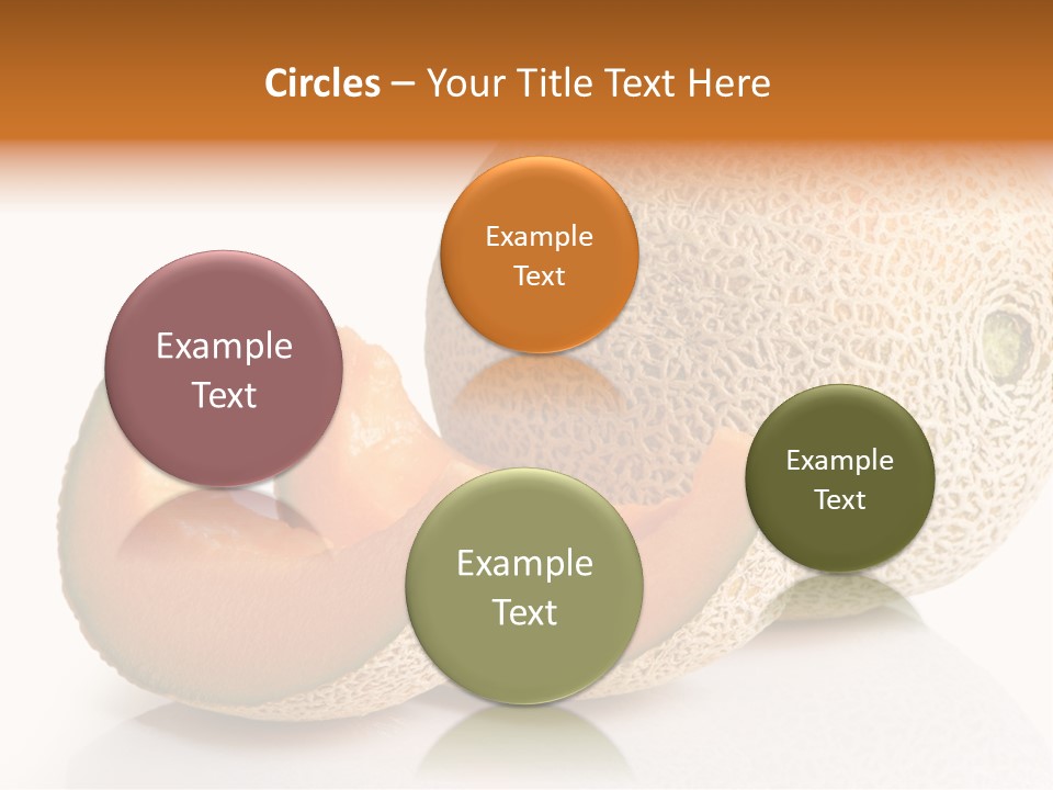 Natural Fruit White Background PowerPoint Template