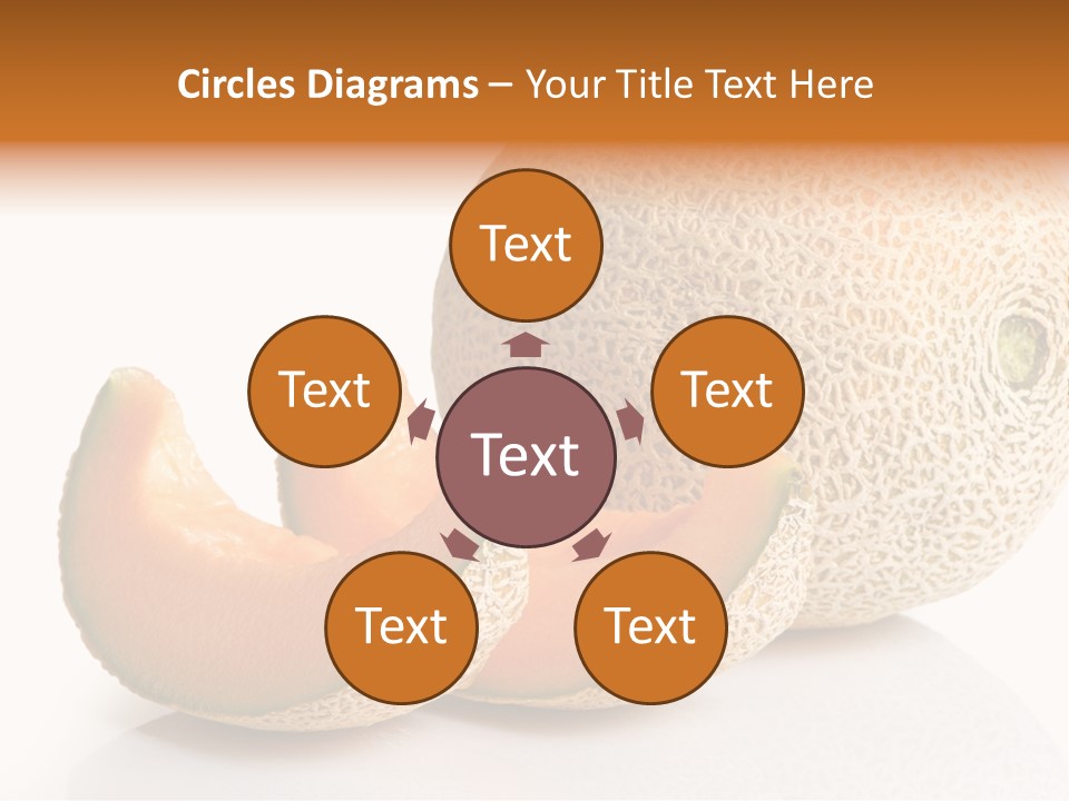 Natural Fruit White Background PowerPoint Template