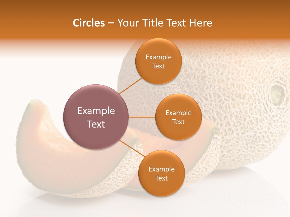 Natural Fruit White Background PowerPoint Template