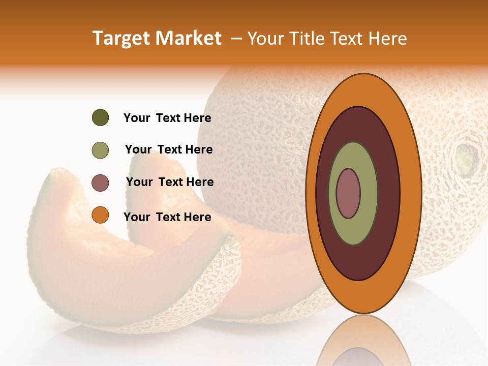 Natural Fruit White Background PowerPoint Template