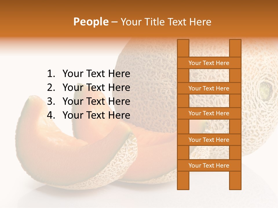 Natural Fruit White Background PowerPoint Template