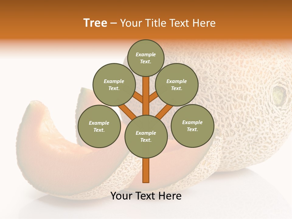 Natural Fruit White Background PowerPoint Template