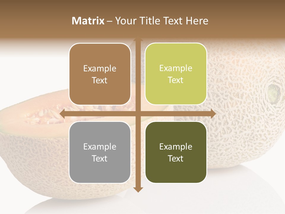 Raw Fruit Reflection PowerPoint Template