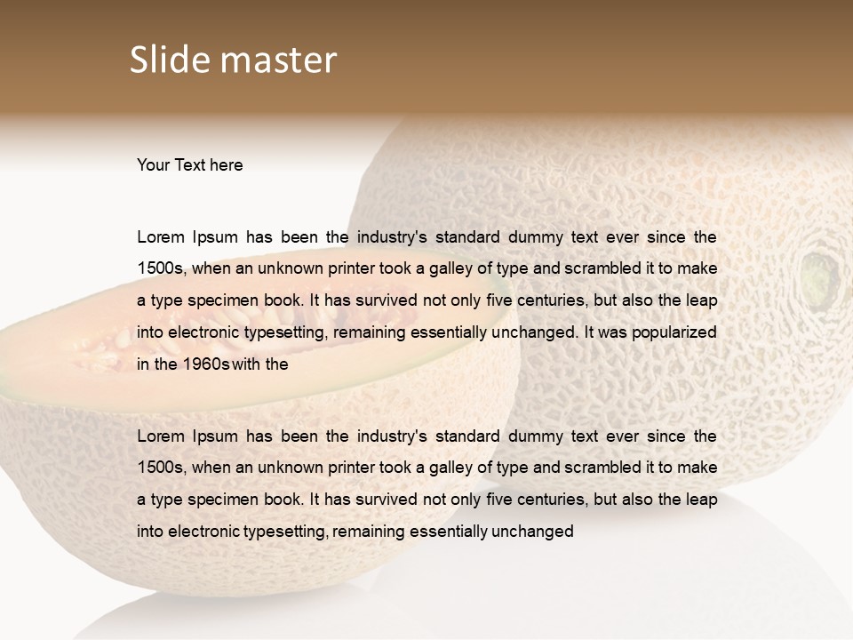 Raw Fruit Reflection PowerPoint Template