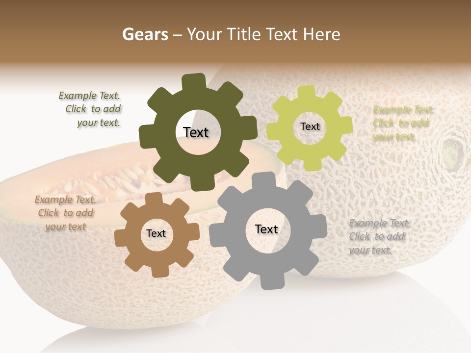 Raw Fruit Reflection PowerPoint Template