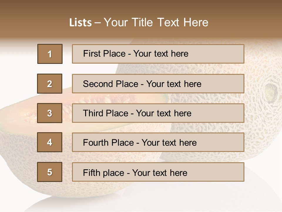 Raw Fruit Reflection PowerPoint Template