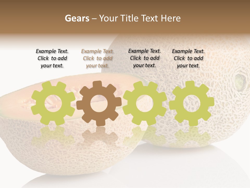 Raw Fruit Reflection PowerPoint Template