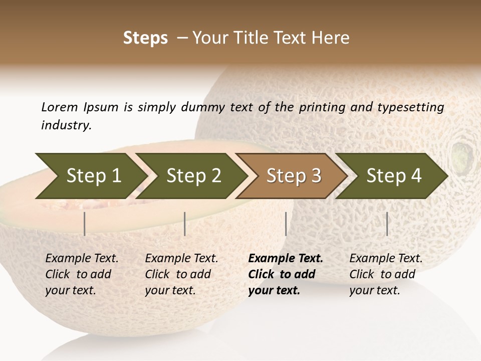 Raw Fruit Reflection PowerPoint Template