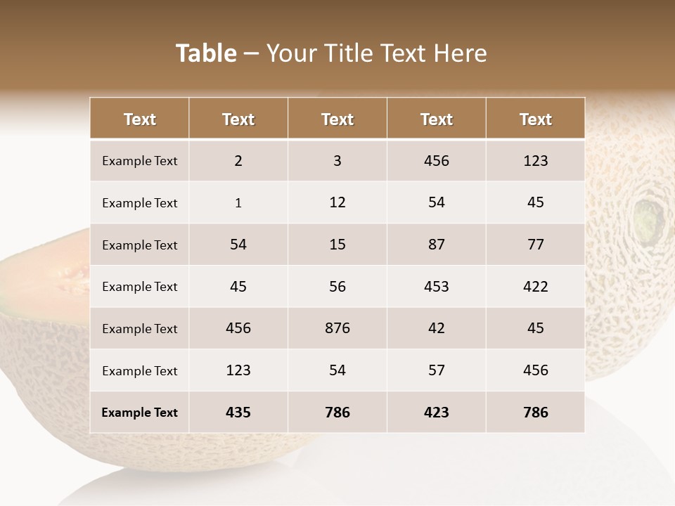 Raw Fruit Reflection PowerPoint Template