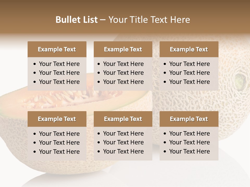 Raw Fruit Reflection PowerPoint Template