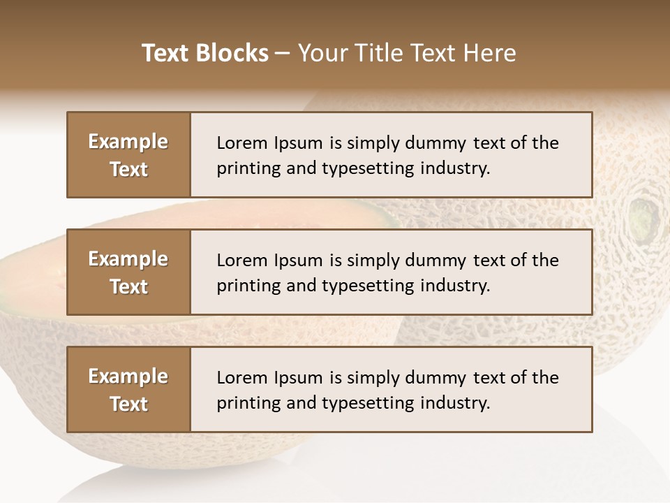Raw Fruit Reflection PowerPoint Template