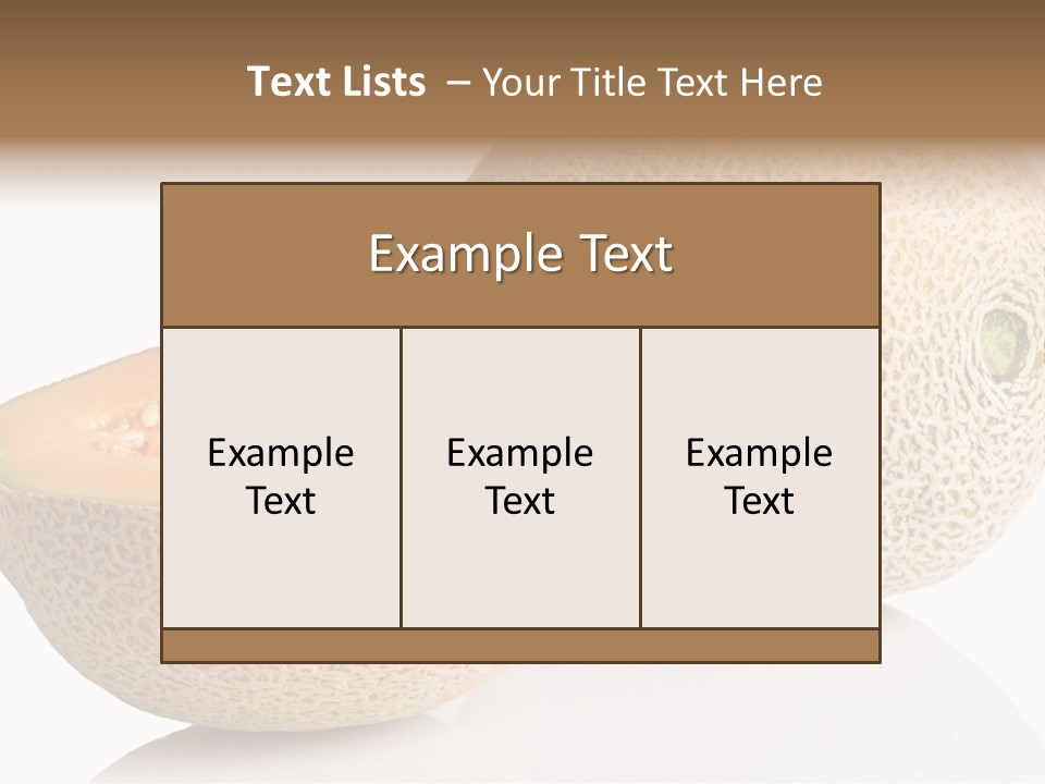 Raw Fruit Reflection PowerPoint Template