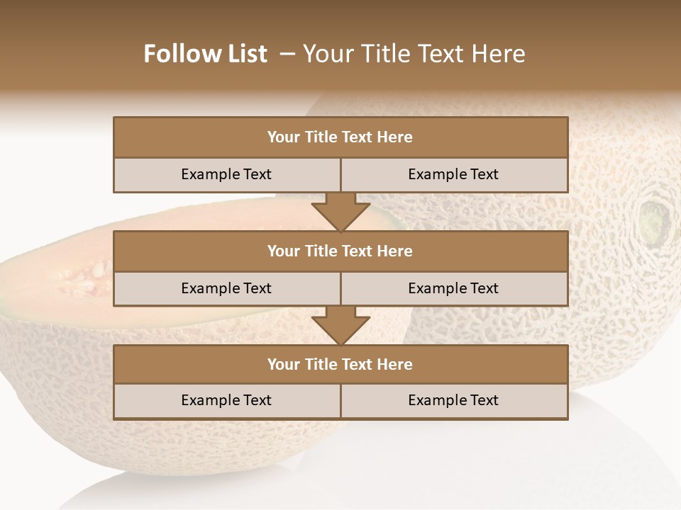 Raw Fruit Reflection PowerPoint Template