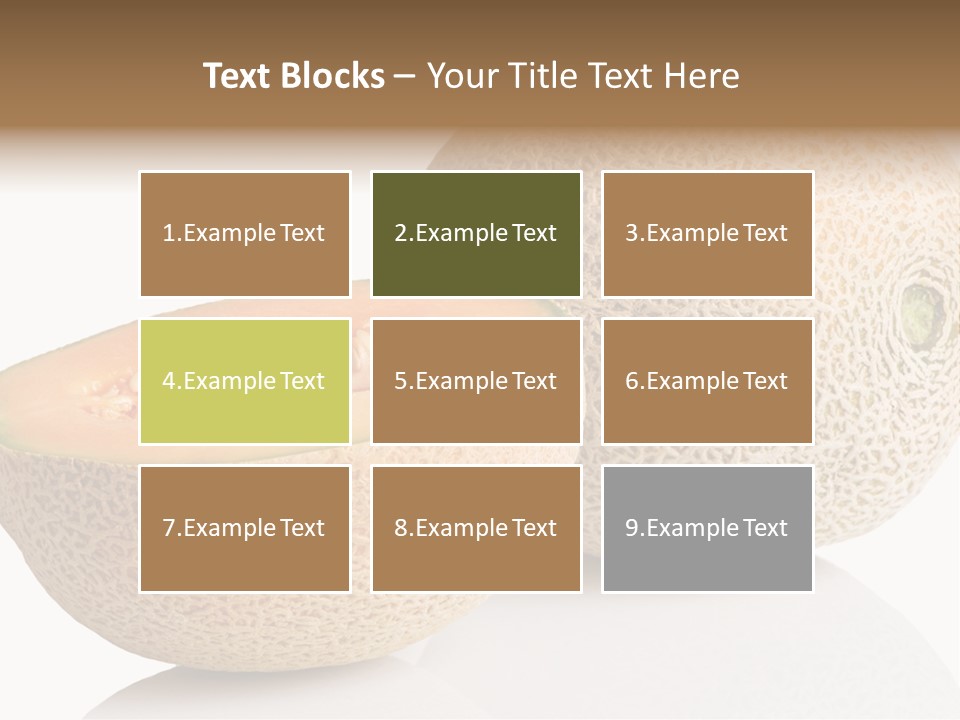 Raw Fruit Reflection PowerPoint Template