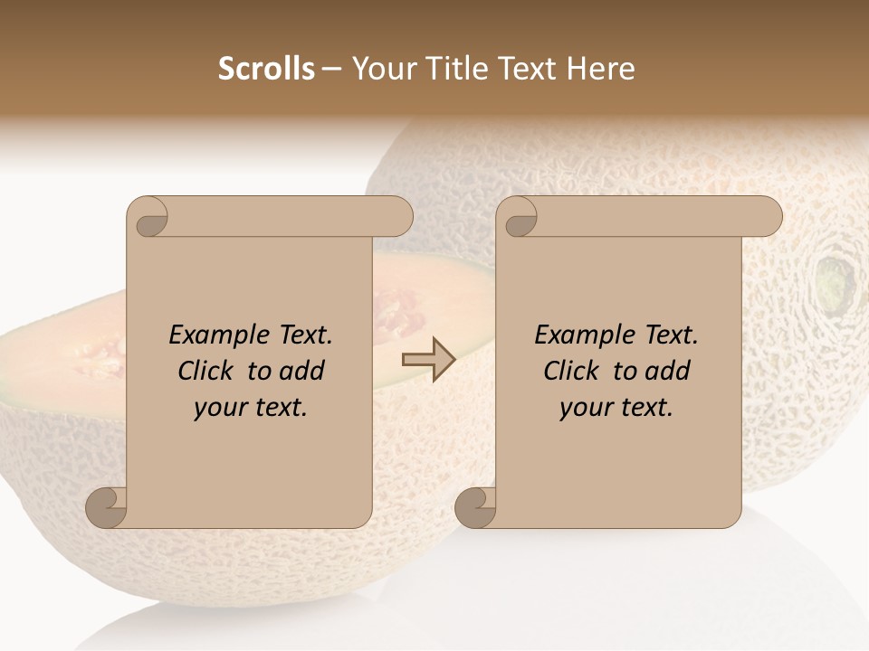Raw Fruit Reflection PowerPoint Template
