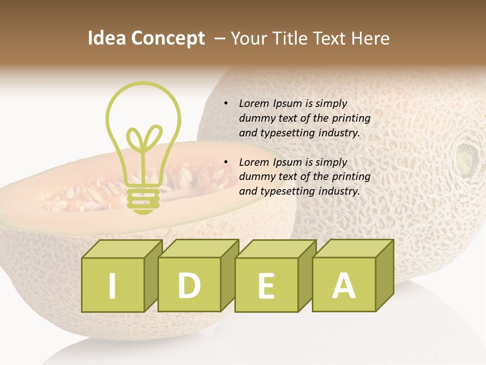 Raw Fruit Reflection PowerPoint Template