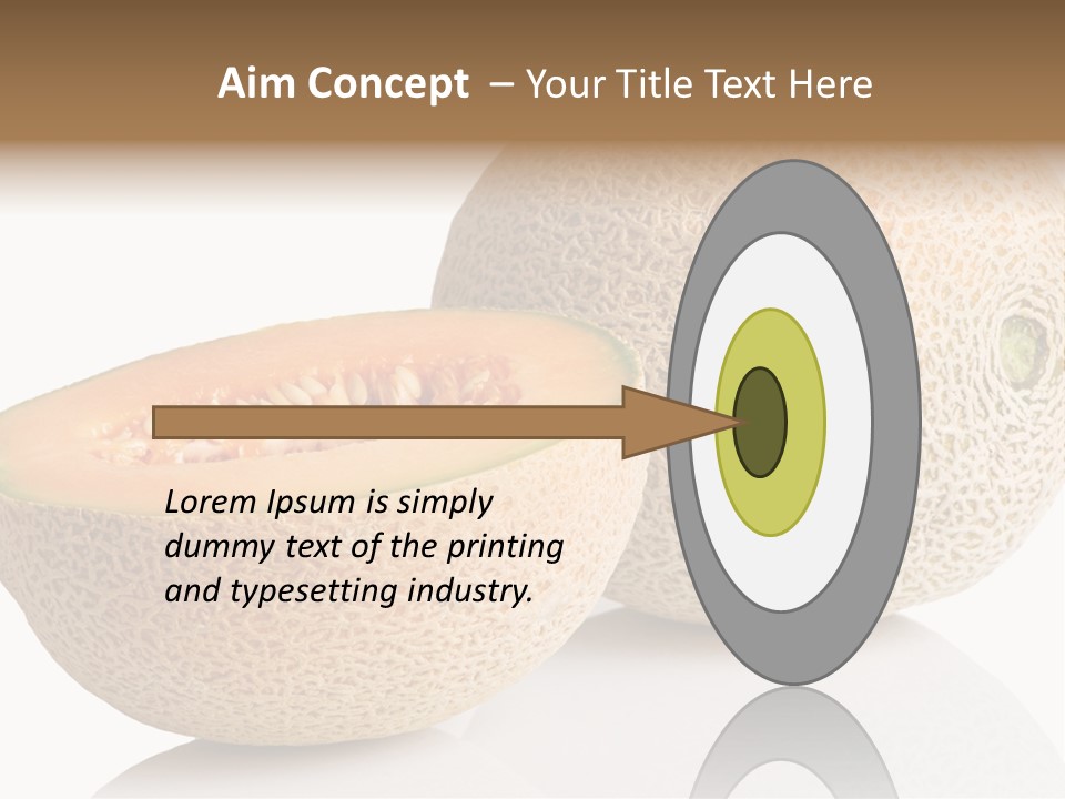 Raw Fruit Reflection PowerPoint Template