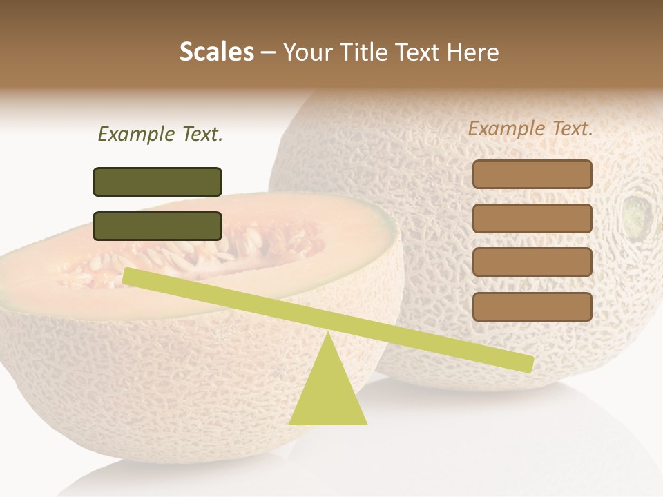 Raw Fruit Reflection PowerPoint Template