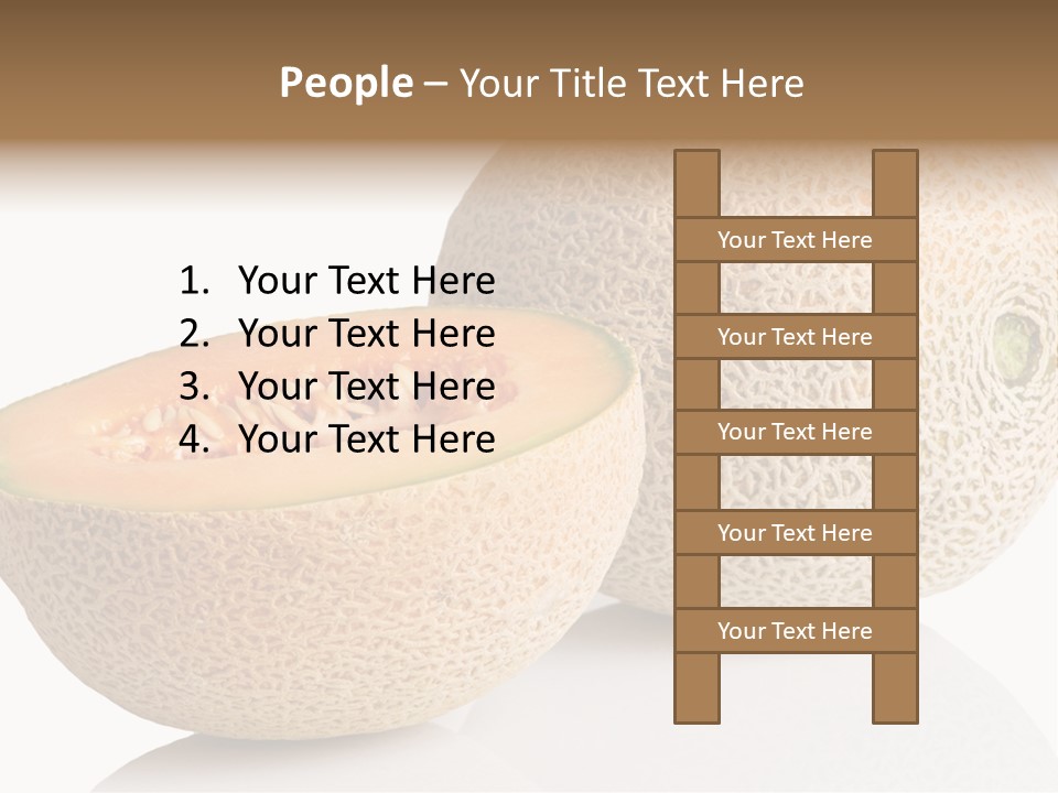 Raw Fruit Reflection PowerPoint Template