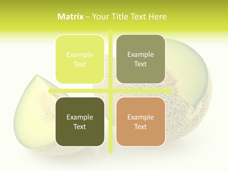 Healthy Ripe Cantaloupe PowerPoint Template