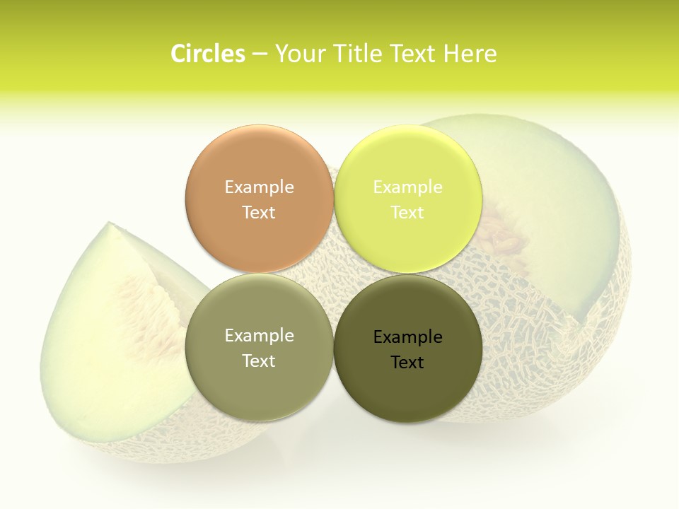 Healthy Ripe Cantaloupe PowerPoint Template