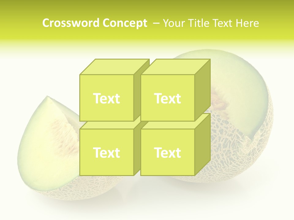 Healthy Ripe Cantaloupe PowerPoint Template