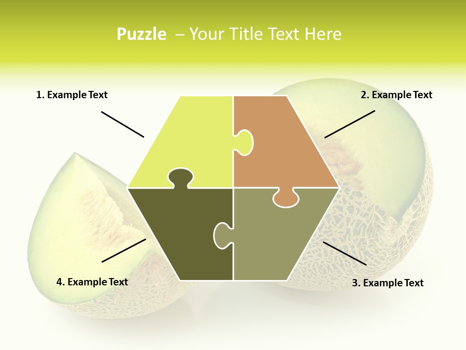 Healthy Ripe Cantaloupe PowerPoint Template