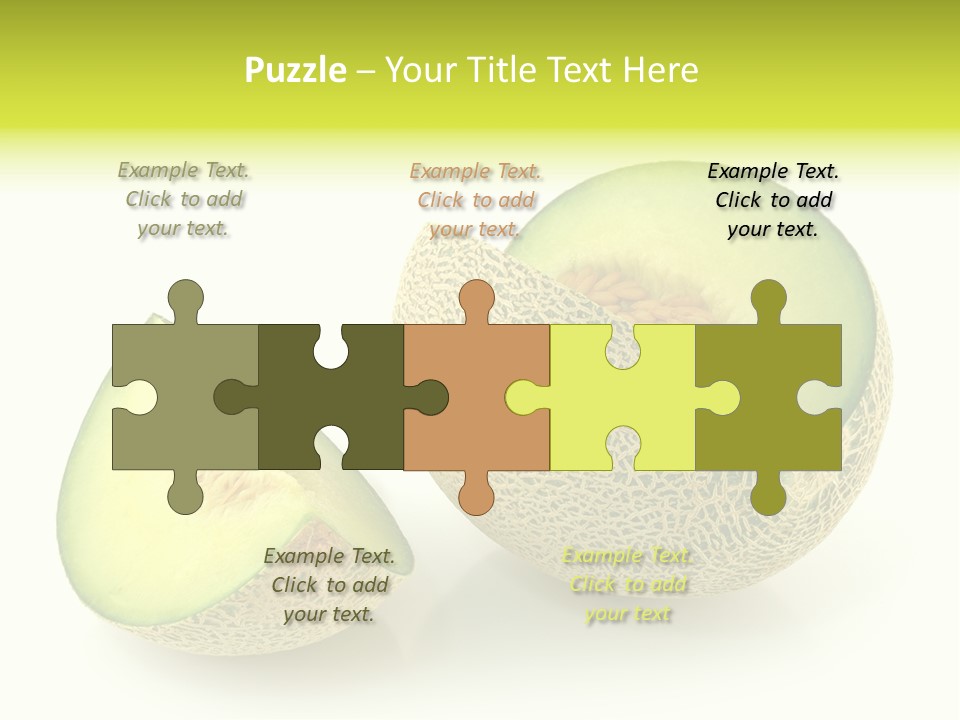 Healthy Ripe Cantaloupe PowerPoint Template