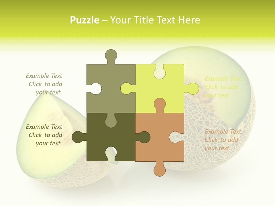 Healthy Ripe Cantaloupe PowerPoint Template