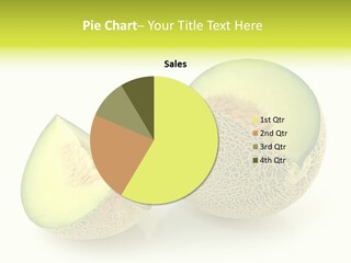 Healthy Ripe Cantaloupe PowerPoint Template