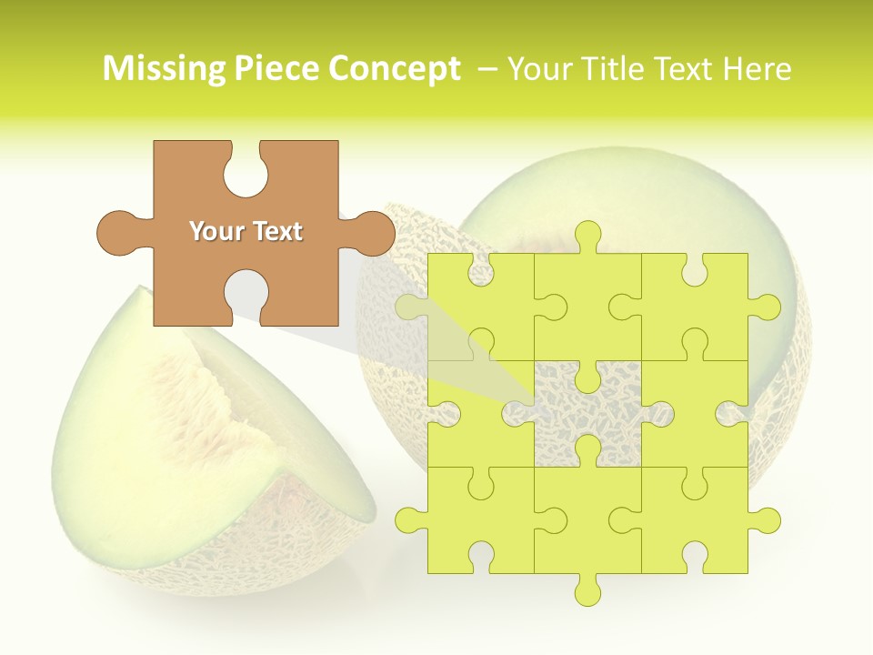 Healthy Ripe Cantaloupe PowerPoint Template