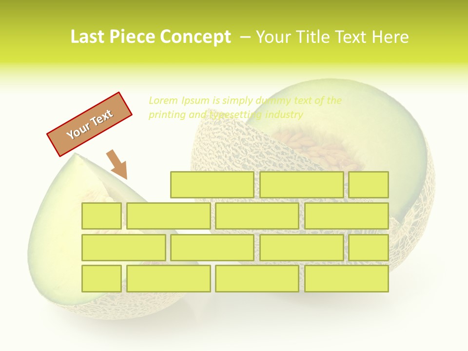 Healthy Ripe Cantaloupe PowerPoint Template