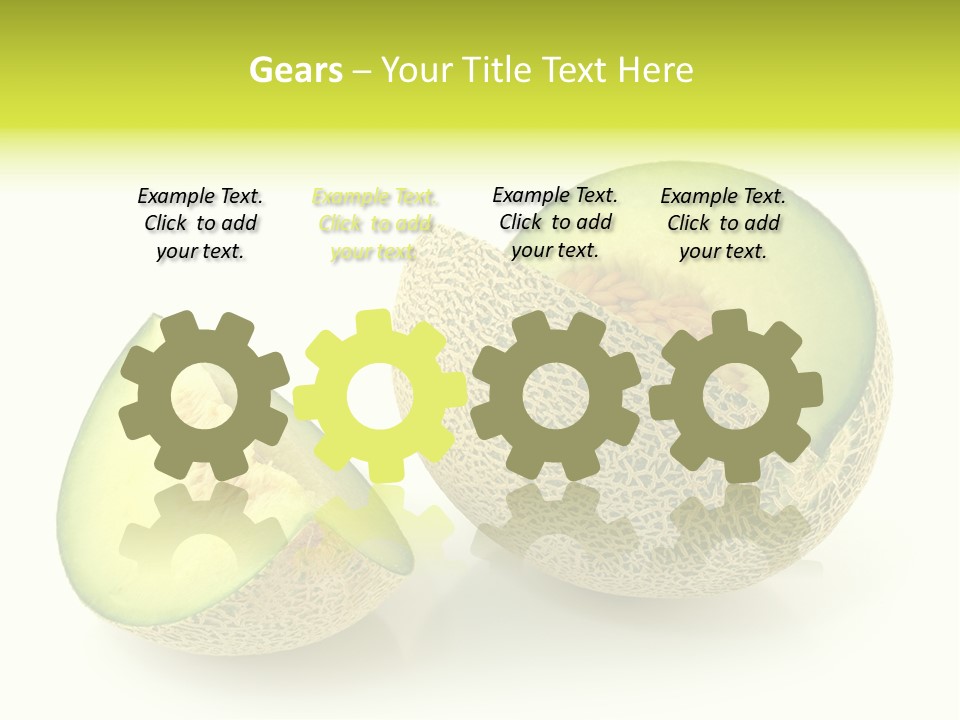 Healthy Ripe Cantaloupe PowerPoint Template