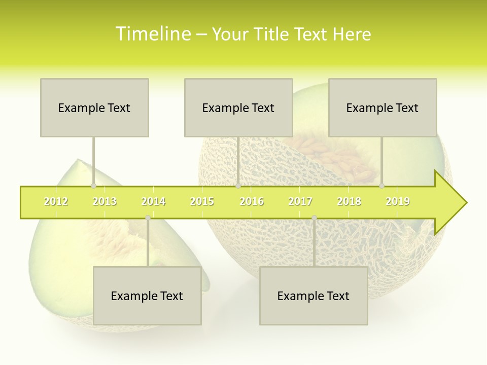 Healthy Ripe Cantaloupe PowerPoint Template