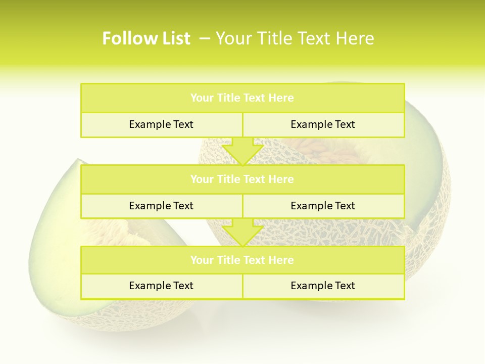 Healthy Ripe Cantaloupe PowerPoint Template