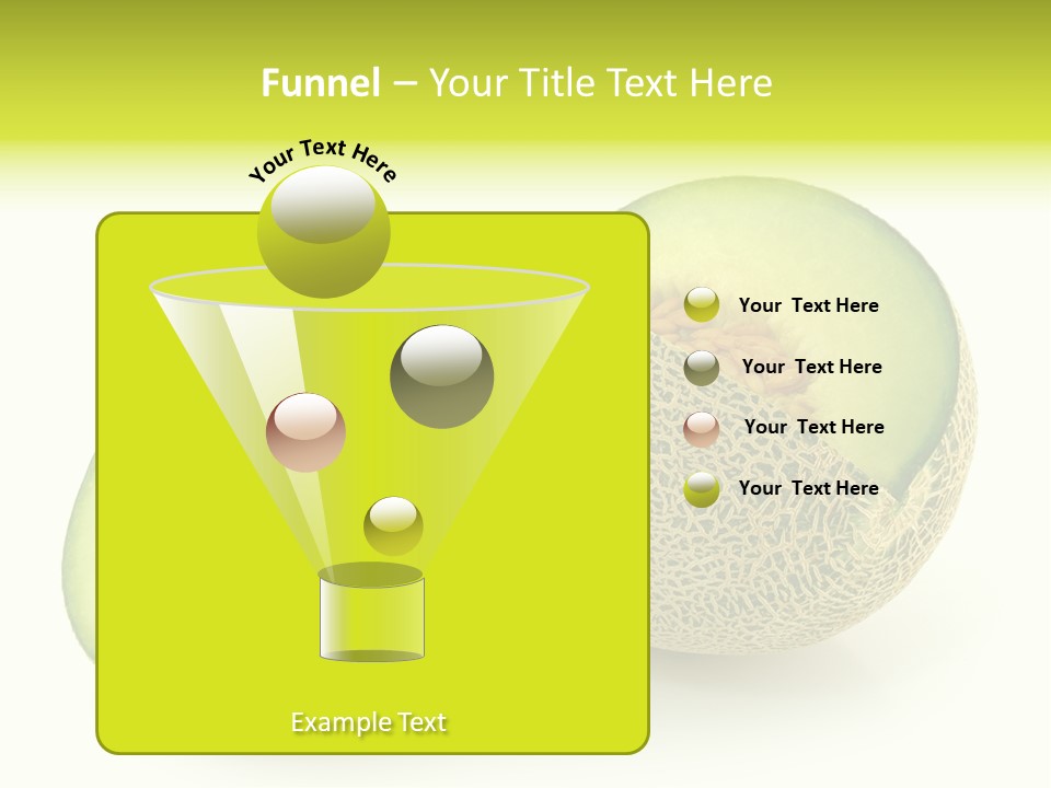 Healthy Ripe Cantaloupe PowerPoint Template