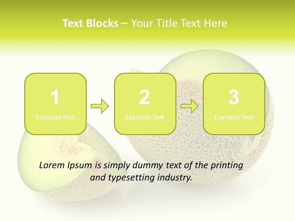 Healthy Ripe Cantaloupe PowerPoint Template