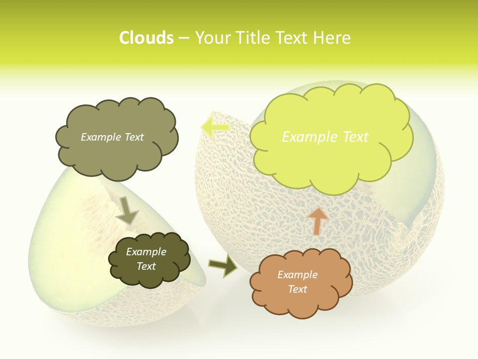 Healthy Ripe Cantaloupe PowerPoint Template