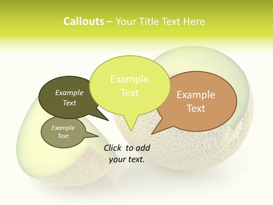 Healthy Ripe Cantaloupe PowerPoint Template