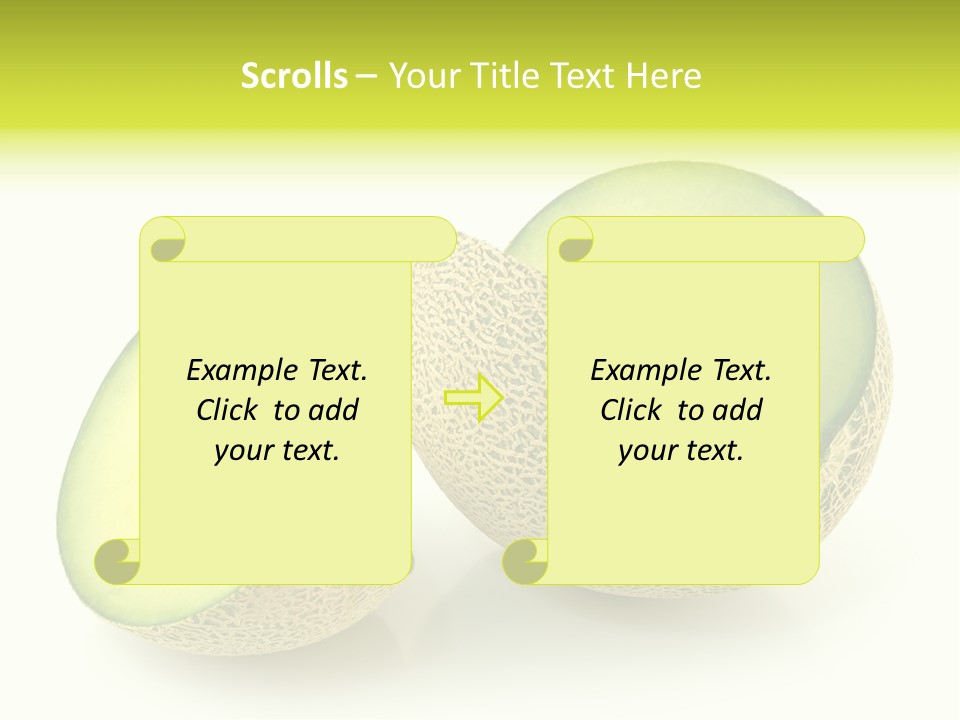 Healthy Ripe Cantaloupe PowerPoint Template