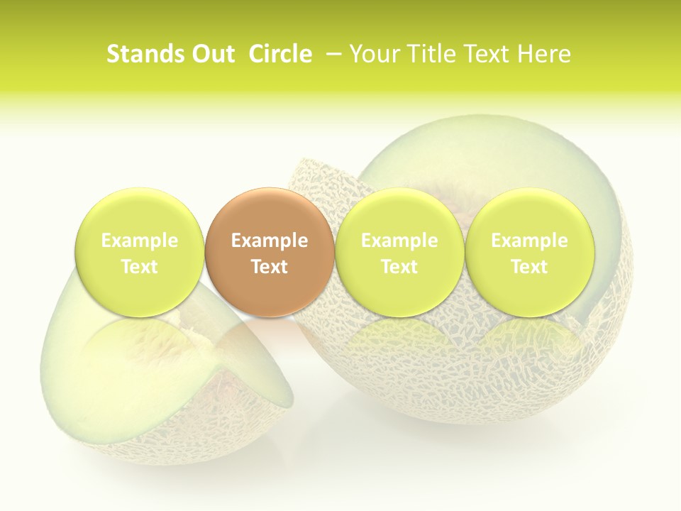 Healthy Ripe Cantaloupe PowerPoint Template
