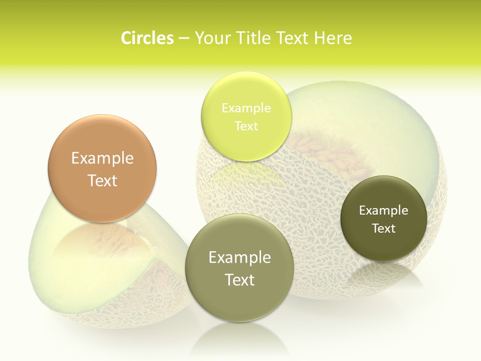 Healthy Ripe Cantaloupe PowerPoint Template