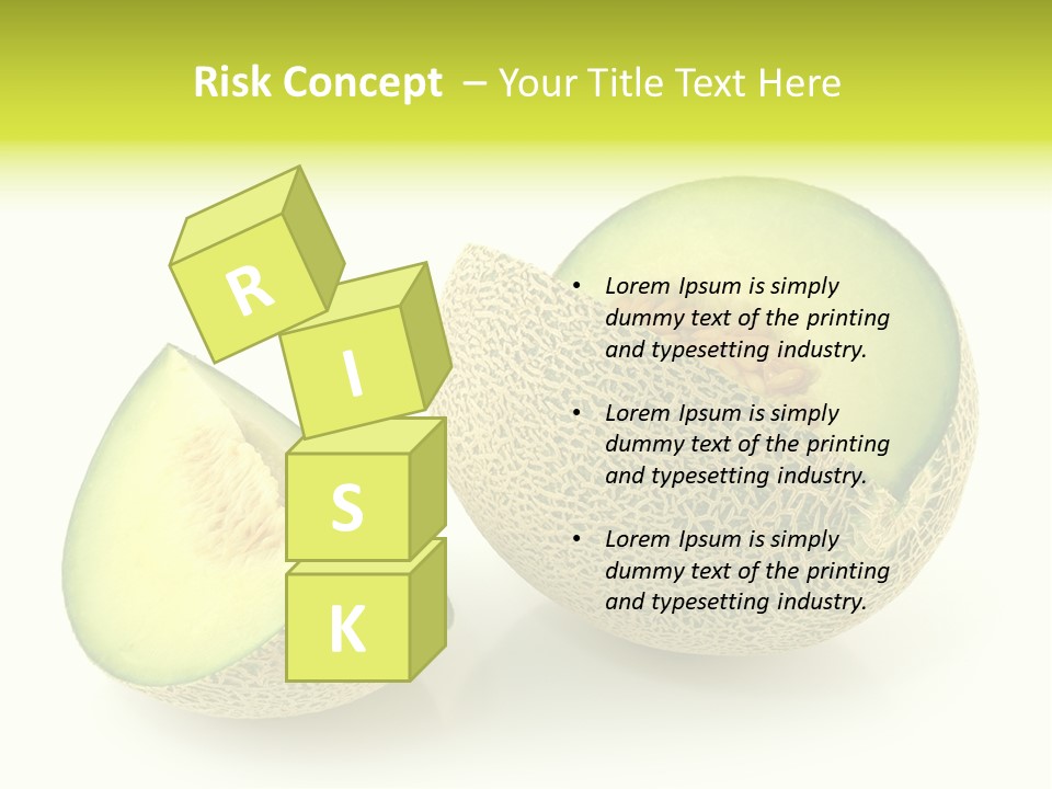 Healthy Ripe Cantaloupe PowerPoint Template