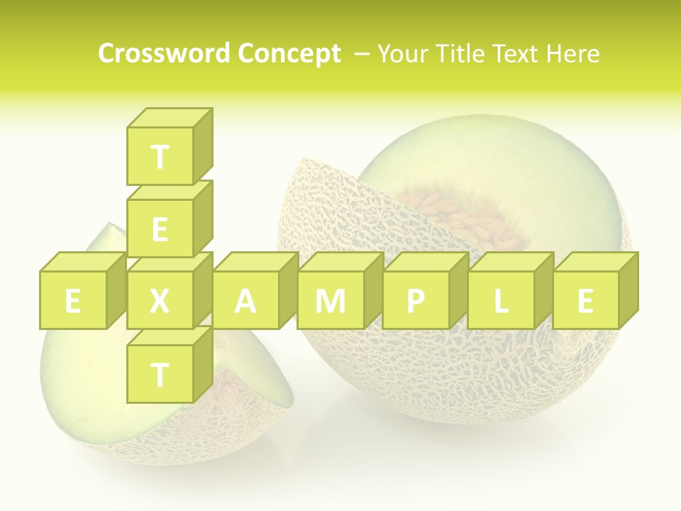 Healthy Ripe Cantaloupe PowerPoint Template