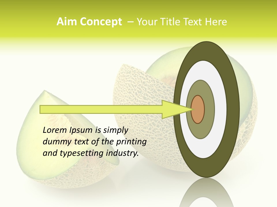 Healthy Ripe Cantaloupe PowerPoint Template