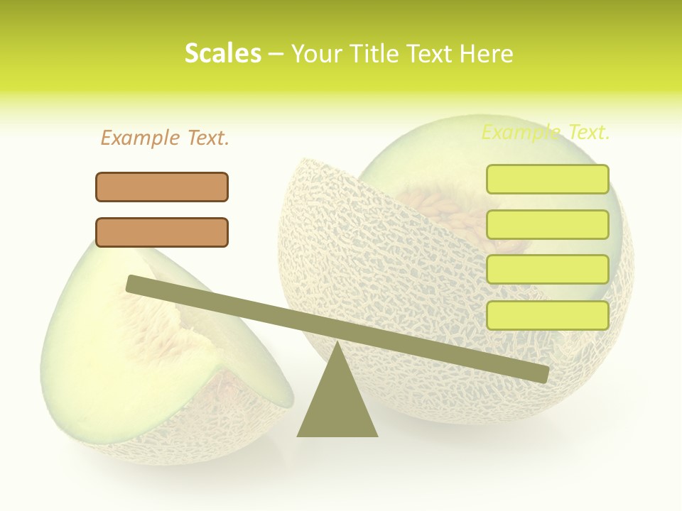 Healthy Ripe Cantaloupe PowerPoint Template