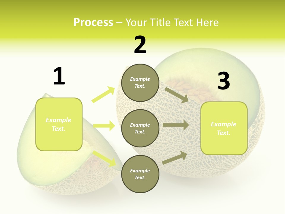 Healthy Ripe Cantaloupe PowerPoint Template