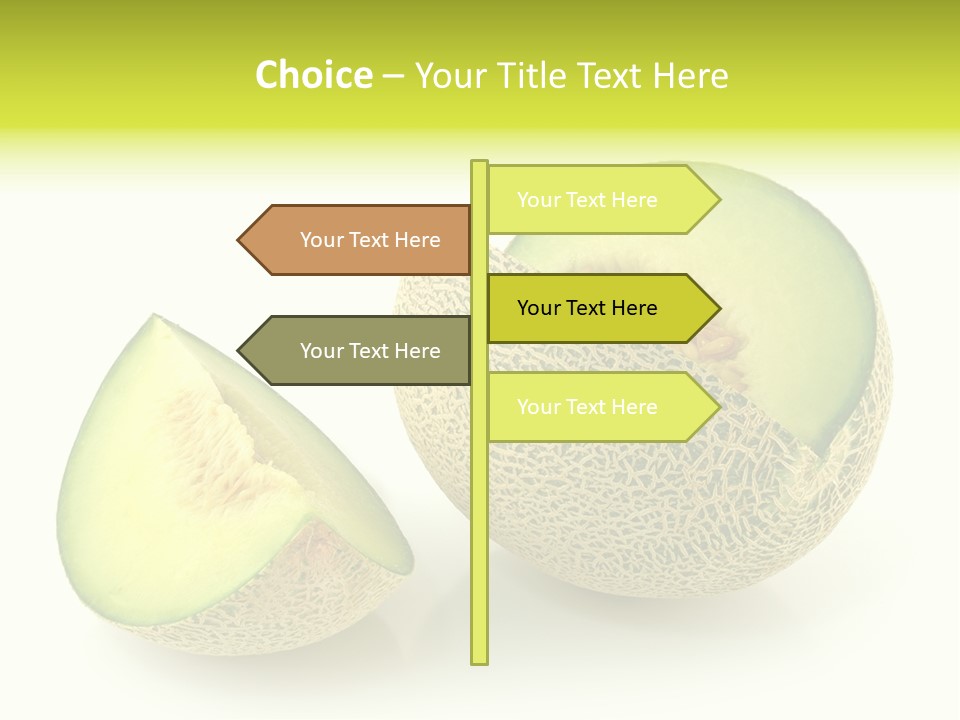 Healthy Ripe Cantaloupe PowerPoint Template