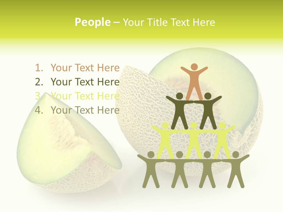 Healthy Ripe Cantaloupe PowerPoint Template